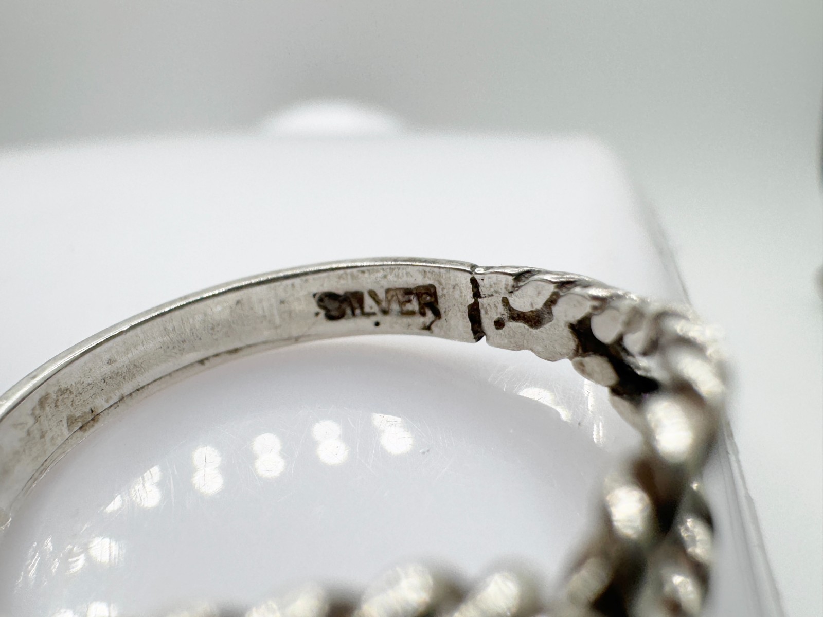 VINTAGE SOLID SILVER INFINITY ROPE FRONT CELTIC S… - image 5