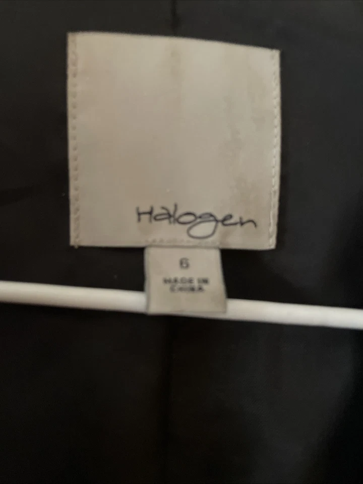 Blazer gris halógeno peplum talla 6 Foto 2 de 4