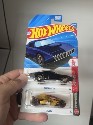 Hot Wheels Custom Otto Super Treasure Hunt w/ 2 Jet Z Regular Treasure Hunt