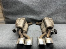 MERCEDES W219 CLS63 AMG REAR RIGHT & LEFT EXHAUST MUFFLERS SET DUAL TIPS OEM