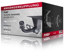 Anhängerkupplung für Fiat PUNTO GRANDE, Bj. 09/2005-2013 (F-128)