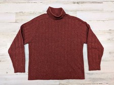 Vintage J Crew Sweater Womens Small Oarsman Roll Turtle Neck Merino Wool Blend