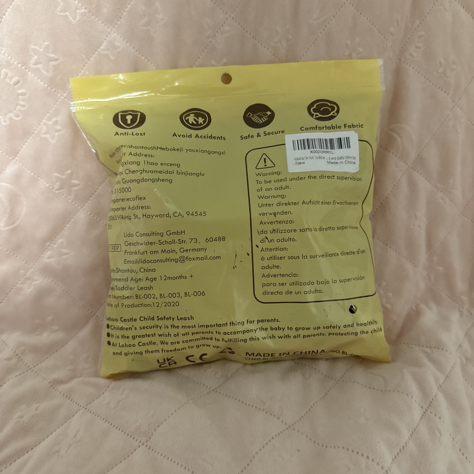 Lehoo Castle Child Toddler Safety Harness Minnie Mouse 