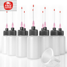10 Pcs Needle Oiler 1 OZ , Precision Tip Applicator Bottle, LDPE Gun Oil Bottle