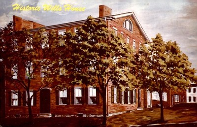 Judge David Wills House, Gettysburg, 1863 Postcard