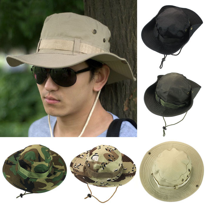 Bucket Hat for Hunting Fishing Outdoor Sports Military Wide Brim Cap-image