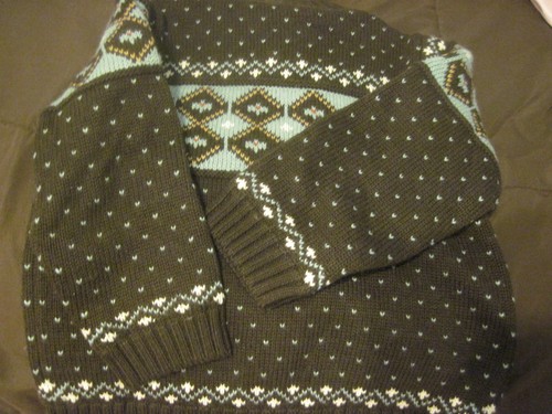 Brand New Dark Brown, Tan, Light Blue Janie & Jack Argyle Lined Sweater Size 2T - Picture 2 of 3