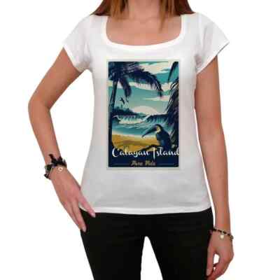 Damen Grafik T-Shirt Calayan Island Pura Vida Beach Öko-Verantwortlich Vintage