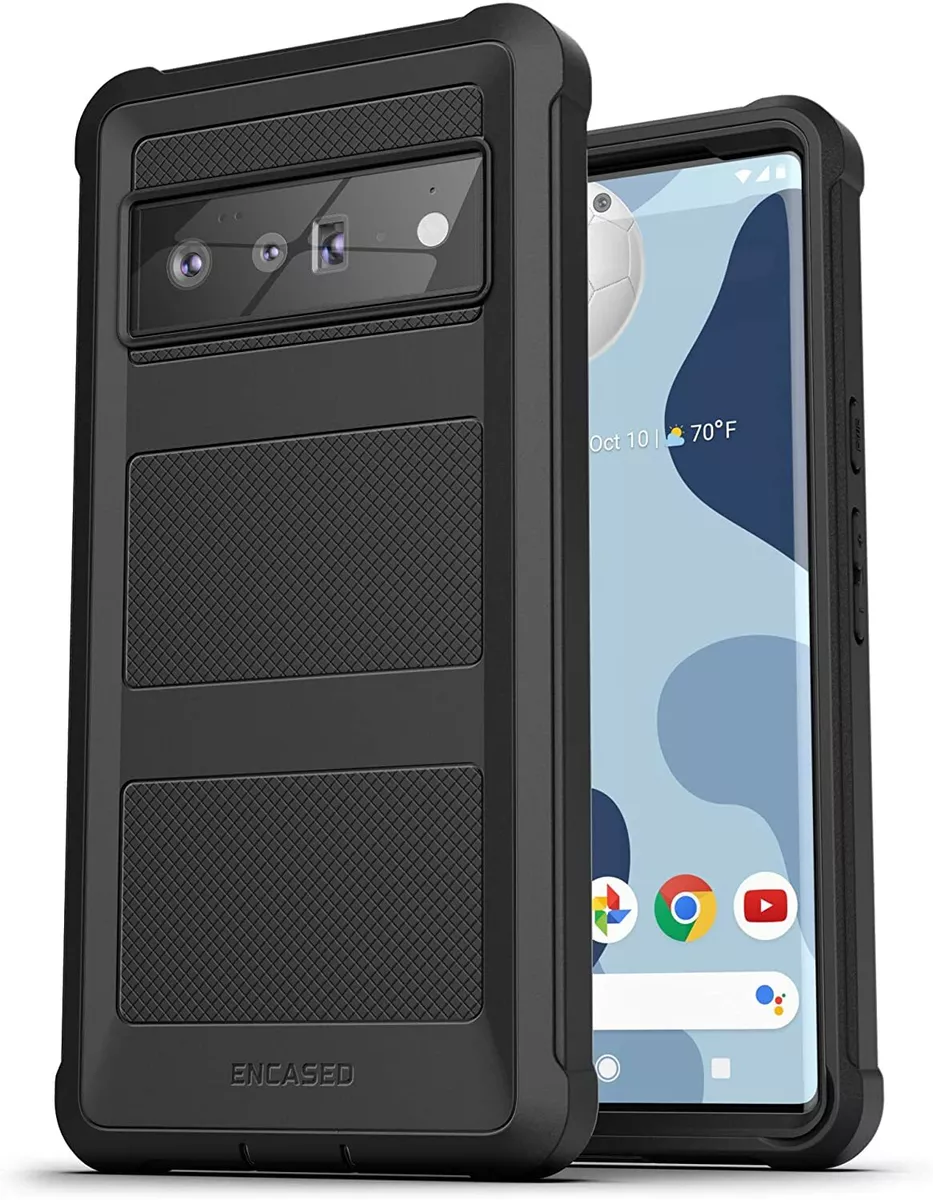 Google Pixel 6 Case, Protective Full Body Phone Case (Black)