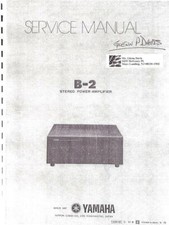 Service Manual Guide For Yamaha B-2