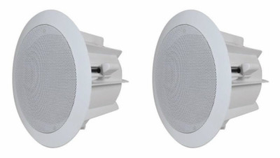 6.5'' in-wall SPEAKERS in-ceiling PAIR 9'' total frame Home Audio 8ohm 2 NEW