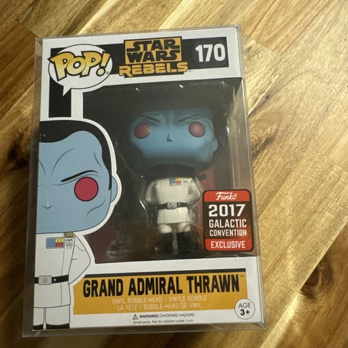 Funko Pop Grand Admiral Thrawn 2017 Galactic Con Exclusive #170 W/protector