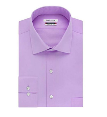wrinkle free van heusen flex collar shirt