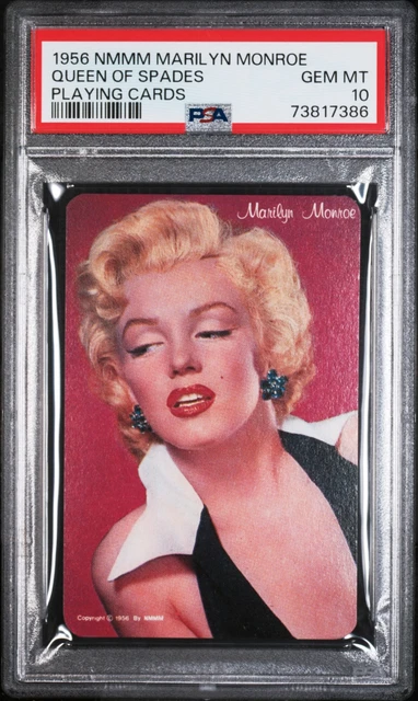 Queen Of Spades 1956 Nmmm Marilyn Monroe COLOR Playing Cards SP PSA 10