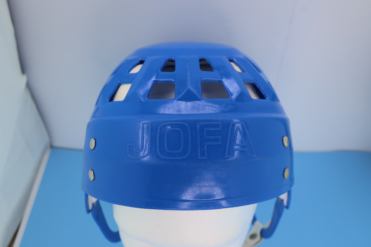 Casque De Hockey Vintage JOFA 51-285 Style Gretzky - Bleu - Taille Unique Adulte/unisexe