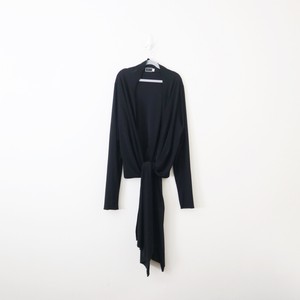 black wrap around cardigan