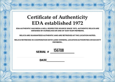 LIZZIE BORDEN HOUSE Wood Relic Certificate Authenticity Ax Murder