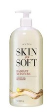 Avon Skin So Soft Radiant Moisture Bonus Shower Gel Pump, 33.8 oz - NEW