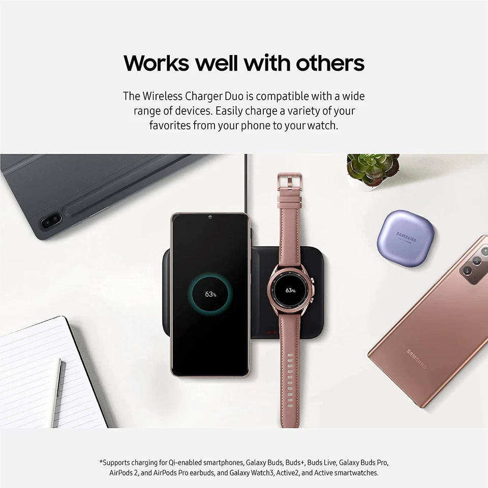 Samsung 9W Fast Wireless Charging Pad US Version, weiß - Bild 3 von 4