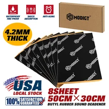 13Sqft Automotive Floor Heat Shield&Sound Deadener Insulation Butyl Mat 168Mil