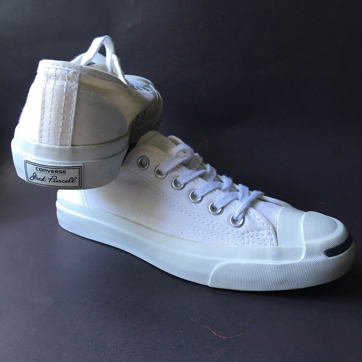CONVERSE JACK PURCELL CP OX US Size MEN 4 WOMEN 5.5 White Canvas Low Top Lace Up