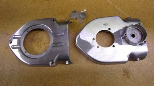 KURYAKYN HARLEY HYPERCHARGER BLOOD GROOVE COVER & BACK  BRUSHED FINISH