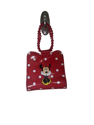 Rare- Disney On Ice!-Minnie Mouse Red Vinyl Polkadot Bead Handle- Hard To Find