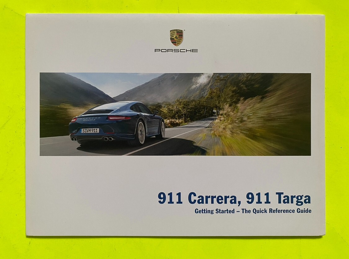 2015 Porsche 911 Carrera S 4 4S Targa Owner's Manual PCM