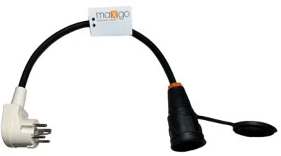 MAXGO Adapter-Kabel Perilex Winkelstecker 16A auf Schuko-Kupplung H07RN-F 3G2,5 0,5m