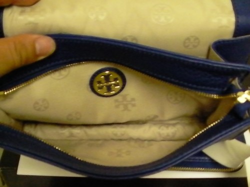 Bandolera y cremallera continental Tory Burch Kipp azul nilo 2 piezas - Imagen 4 de 5