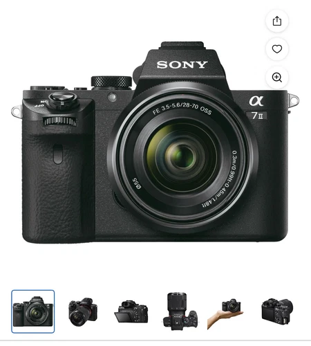 Sony Alpha A7 24.3 MP Mirrorless Digital Camera - Black (with 28-70mm Lens)
