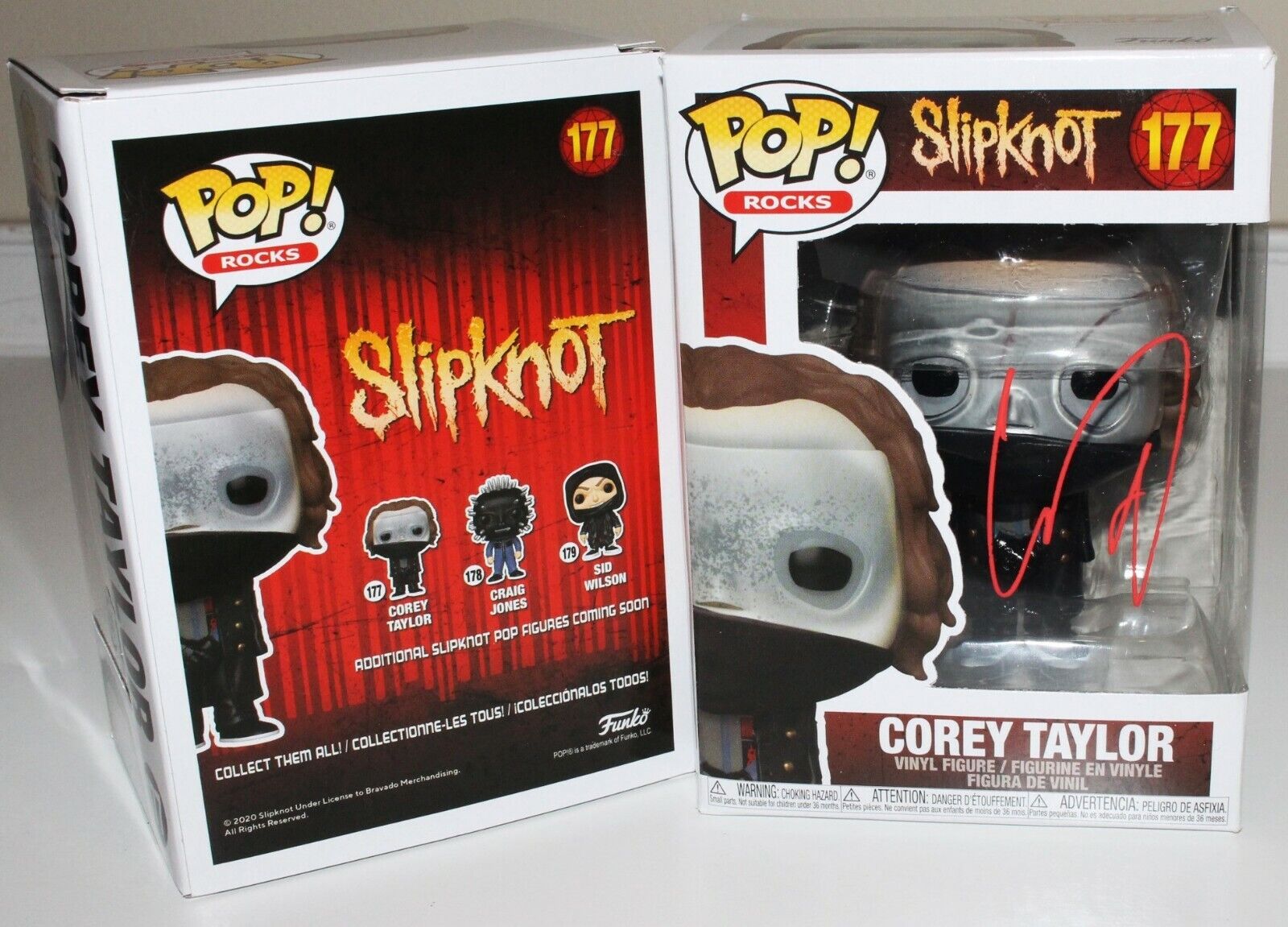 COREY TAYLOR SLIPKNOT FUNKO POP! FIGURE #177 STONE SOUR B BECKETT COA BAS | eBay