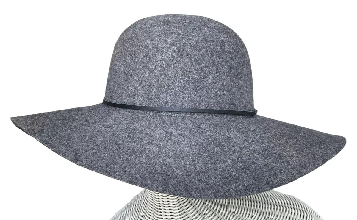 Gigi Pip Annabella Floppy Hat Wide Brim Felt Fedora Size 57 