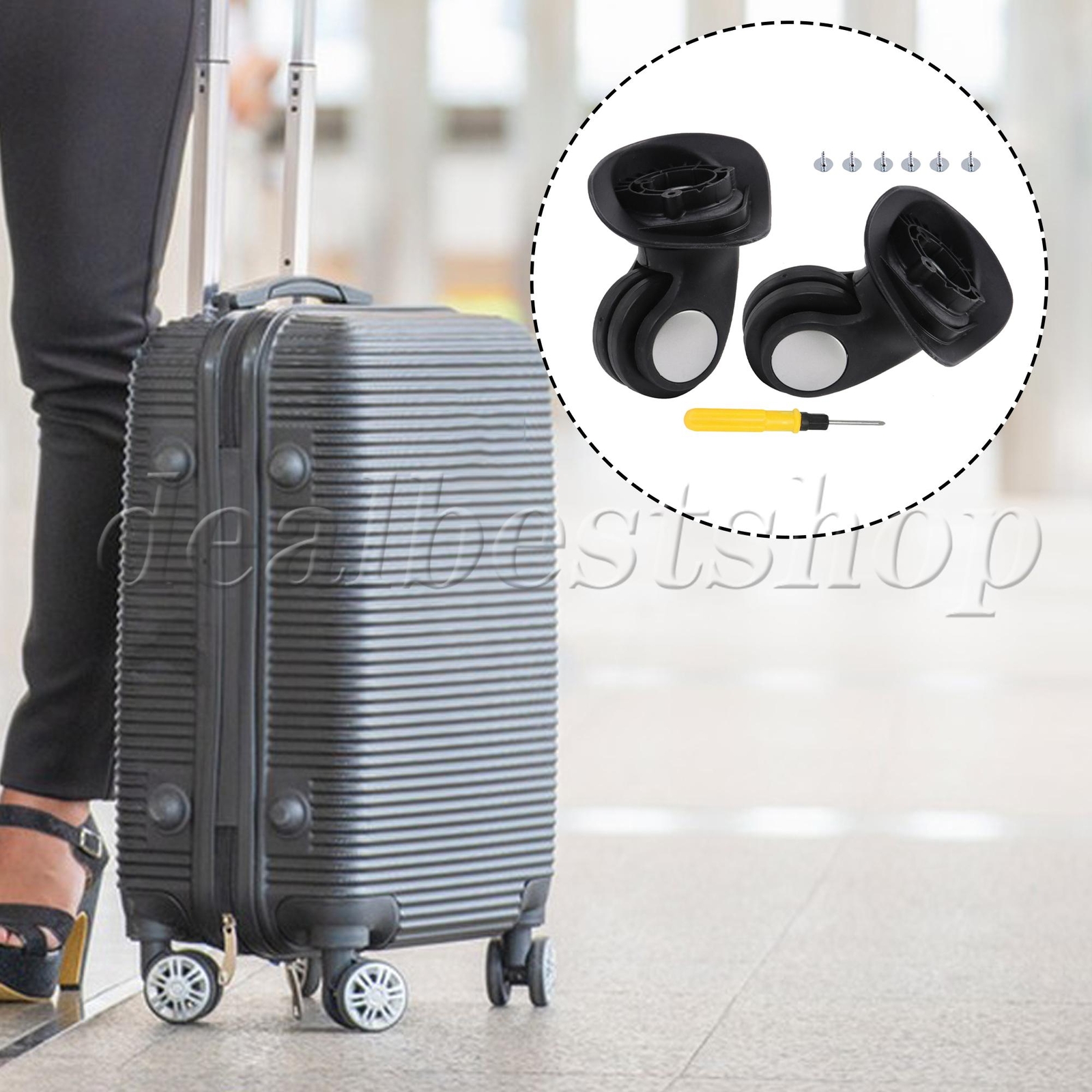 Suitcase Swivel Wheels Spare Parts 3.42