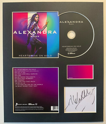 ALEXANDRA BURKE - Signed Autographed - HEARTBREAK ON HOLD - Album Display