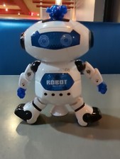 Digital Warrior 08 Robot Toy Figure Rotating Lights Dance Dancing Music EUC
