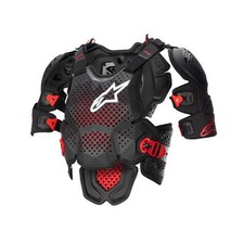 Image of Alpinestars A-10 V2 Full Chest Protector Anthracite Black Red MX Motocross 
