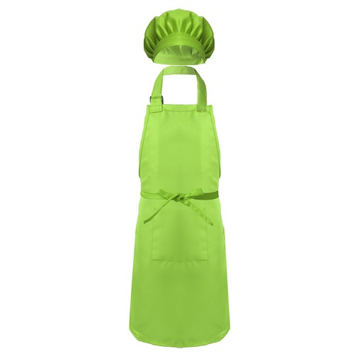 Kids Boys Girls Chef Painter Cosplay Costume Cook Apron Chef Hat Set Kitchen - Picture 24 of 30
