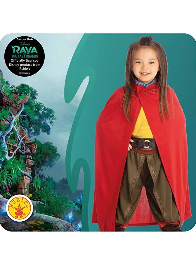 Rubies Costume Disney Guerriera Raya Con Mantello Per Bambine