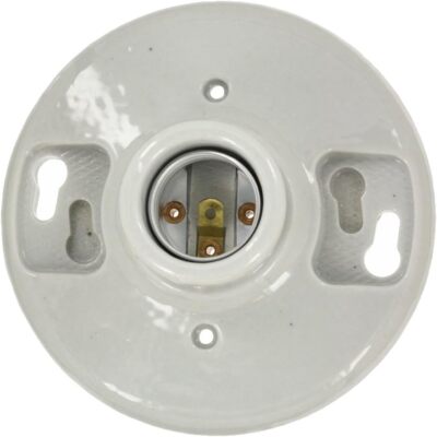 1x E27-Sockel, Lampenfassung, Porzellan, Keramik Fassung Light Socket,