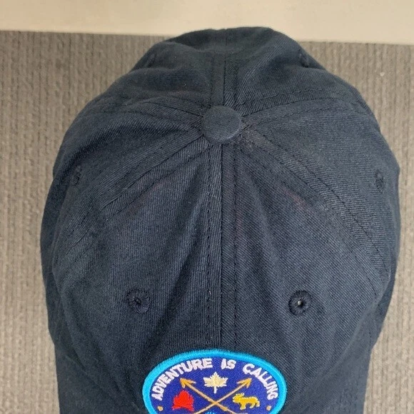Adventure is Calling and I must Go Baseball Hat Cap Unisex Adjustable Navy Blue - Image 4 of 4