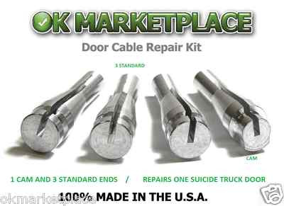 Rear Suicide Door Lock Cable Repair Kit For 2004-2008 Ford F-Series Extended Cab Trucks