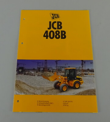 Brochure/Brochure JCB Wheel Loader 408B Stand 08/1996