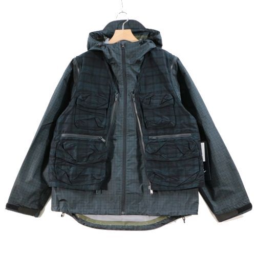 Japan Used Fashion] Undercover 22Ss Check Layered Jacket 3 Green 