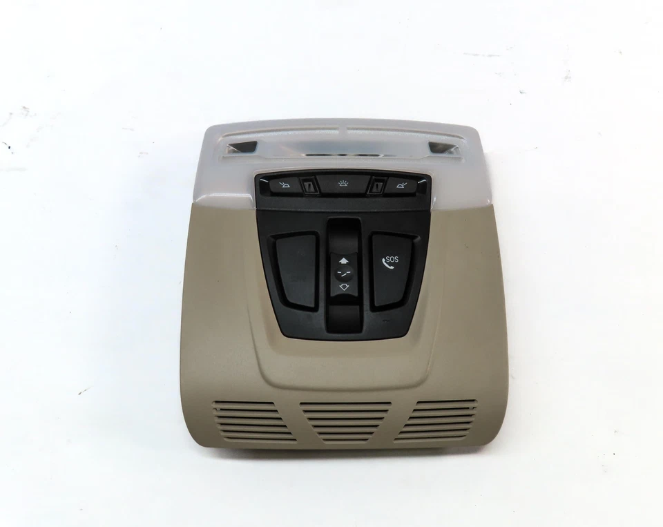 BMW X5 (F15) 2015 techo delantero centro cúpula primaria luz y botón techo corredizo (beige) Foto 4 de 4