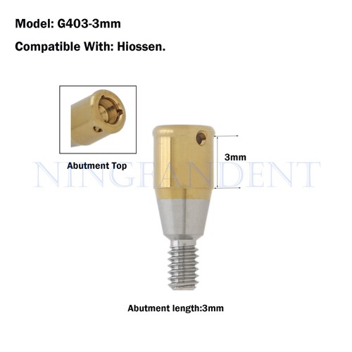 Pilar localizador de implantes regular G403-3 mm 1 pieza, AH = 3 mm, se adapta a sistemas de sistema - Imagen 3 de 6