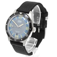 Oris 7707 Divers Sixty Five Date Automatic Men's Watch Blue Gray Dial Accessary