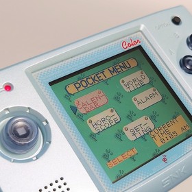 SNK Neo Geo Pocket Color Console Pearl Blue Rare Tested Good Japan Import 1999