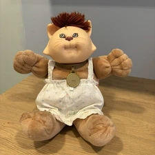 Cabbage Patch Kids Koosas Cat Doll Rosie VTG 1983 Original Dress Collar