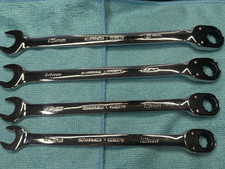 Snap-on set of 4 Reverse Ratcheting Combination Wrench 15, 14, 13 and 12 MM new